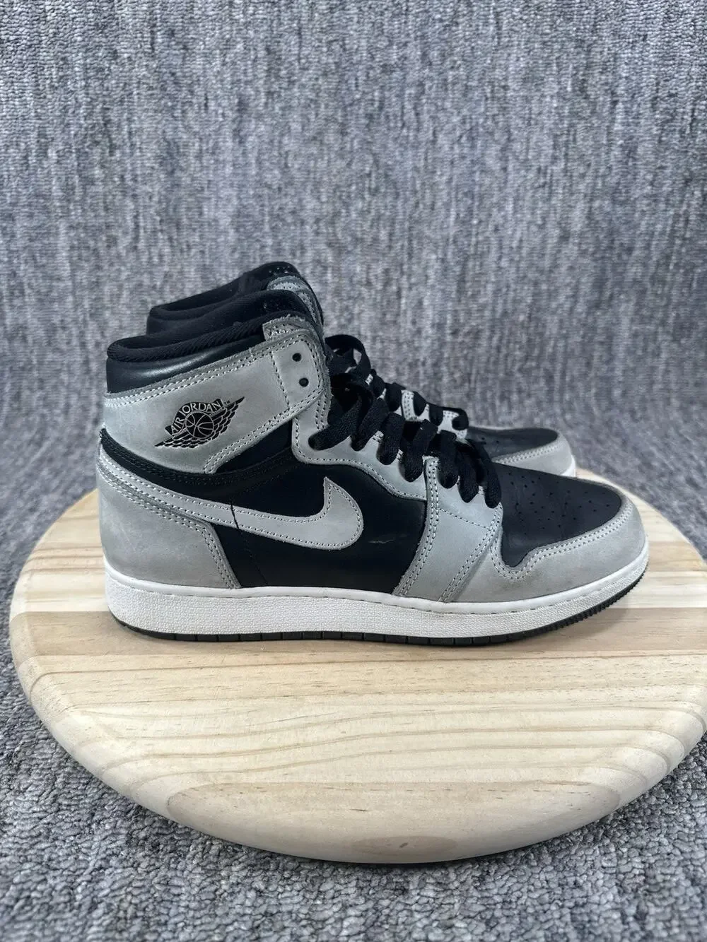 Size 6y - Air Jordan 1 Retro High OG Shadow 2.0 Black Grey